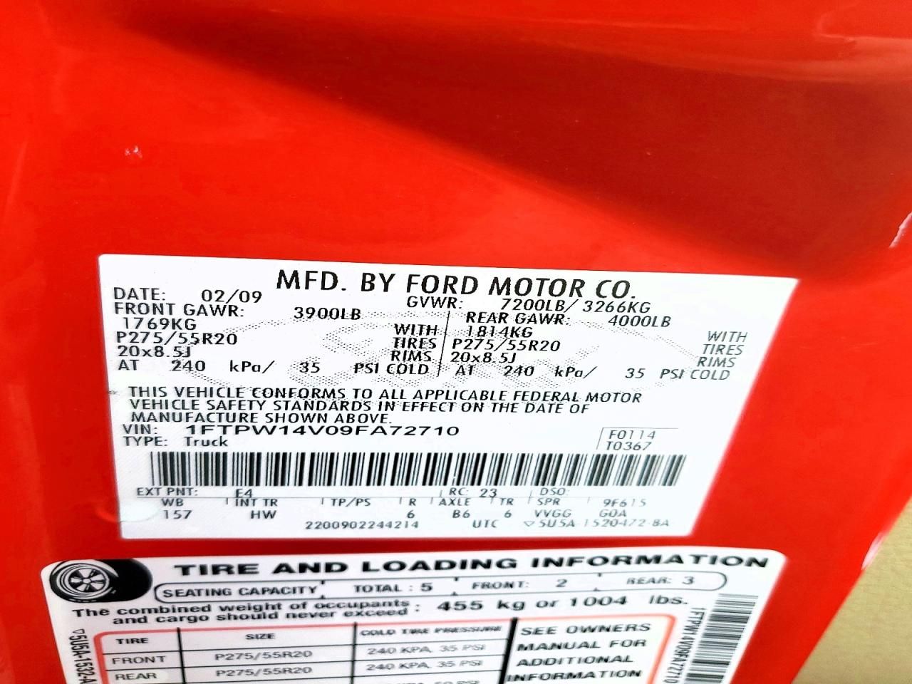 2009 Ford F150 Supercrew