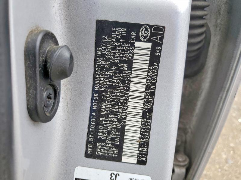 2012 Toyota Corolla Base