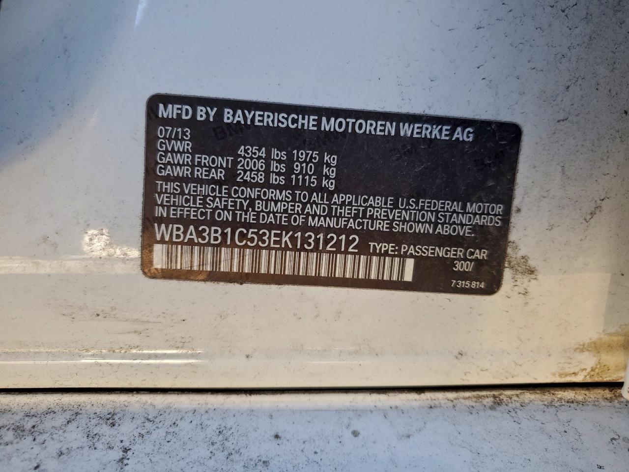 2014 BMW 320 i