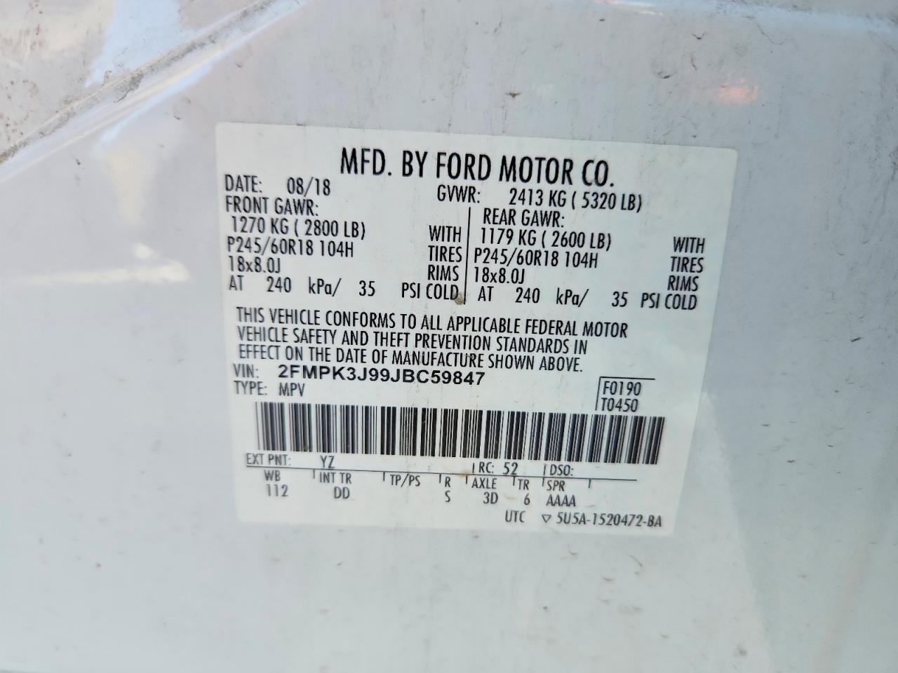 2018 Ford Edge sel