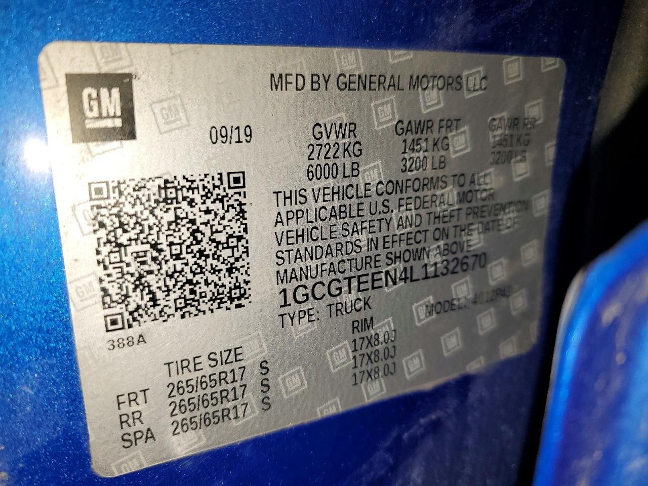 2020 Chevrolet Colorado ZR2