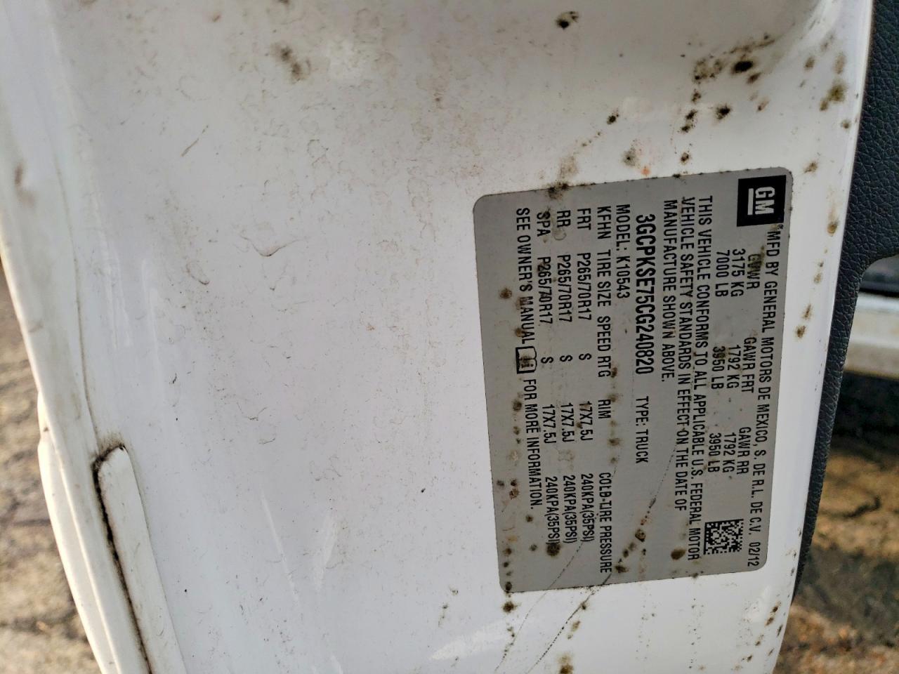 2012 Chevrolet Silverado K1500 LT