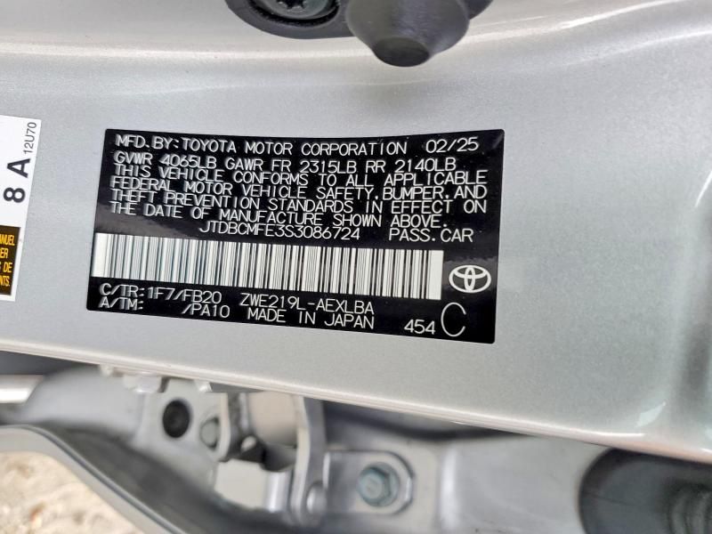 2025 Toyota Corolla le