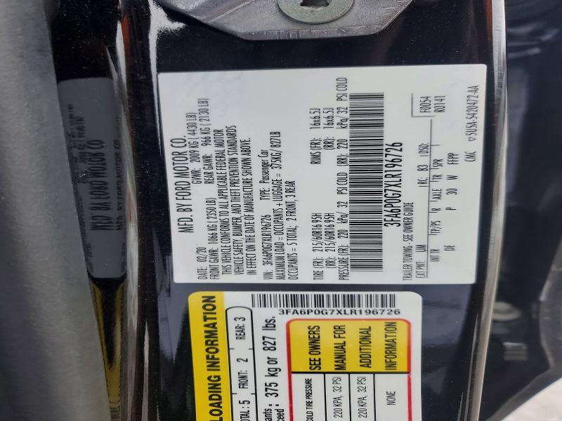 2020 Ford Fusion s
