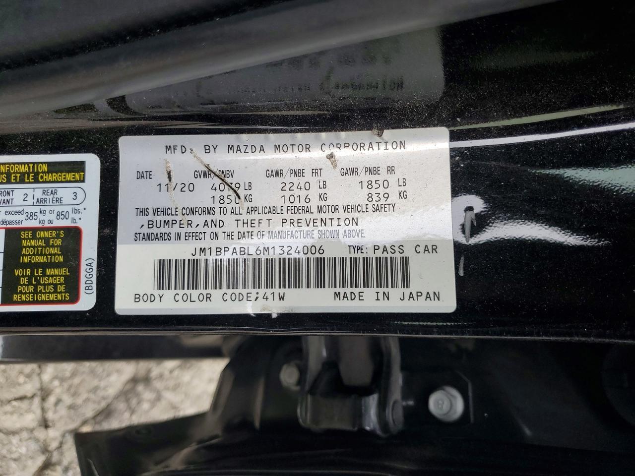 2021 Mazda 3 Select