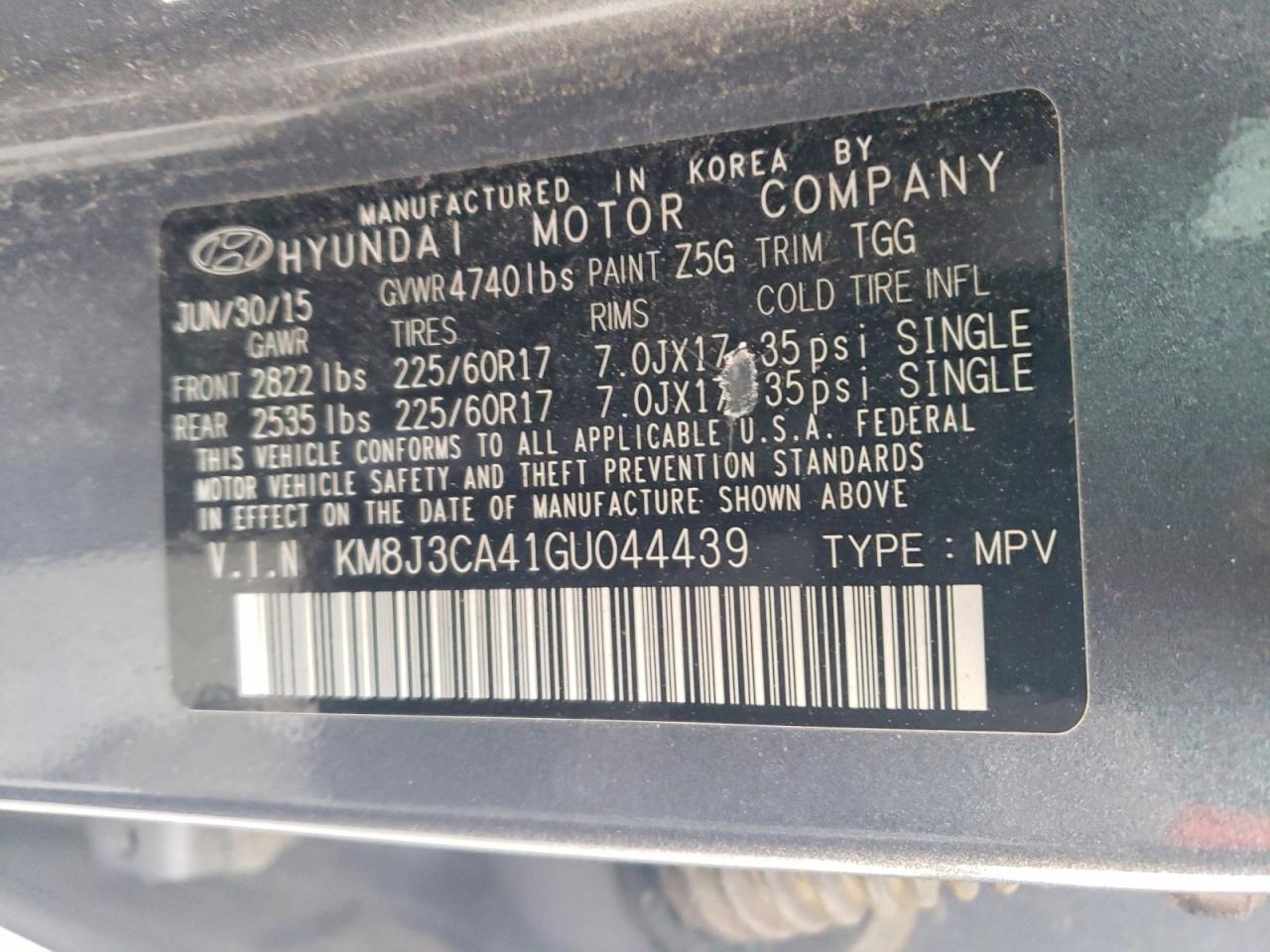 2016 Hyundai Tucson Limited