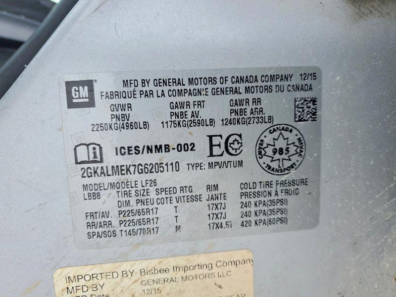 2016 GMC Terrain sle