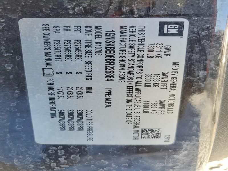 2011 Chevrolet Tahoe K1500 lt