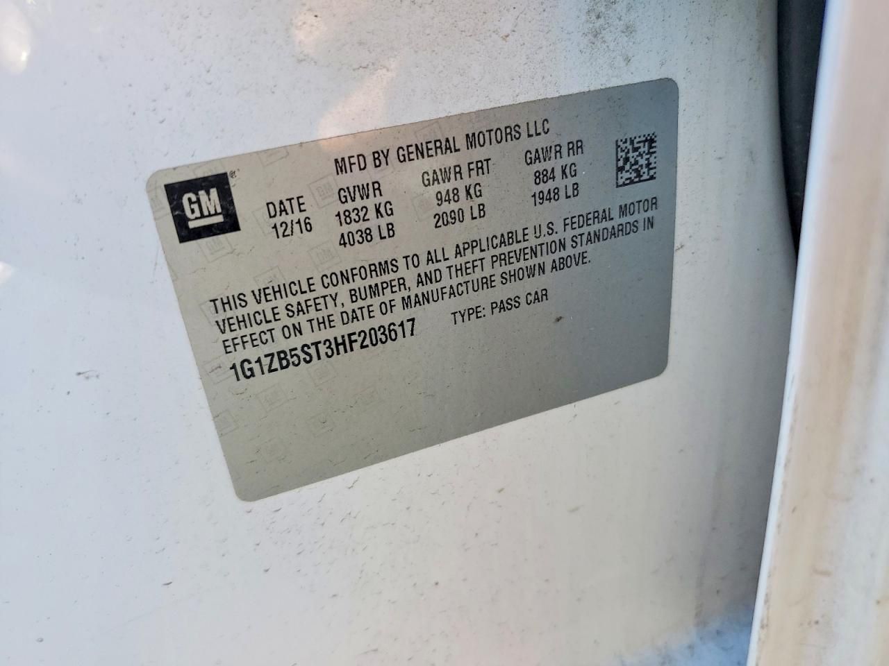 2017 Chevrolet Malibu ls