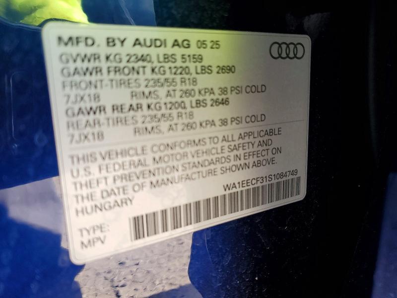2025 Audi Q3 Premium Plus s Line 45