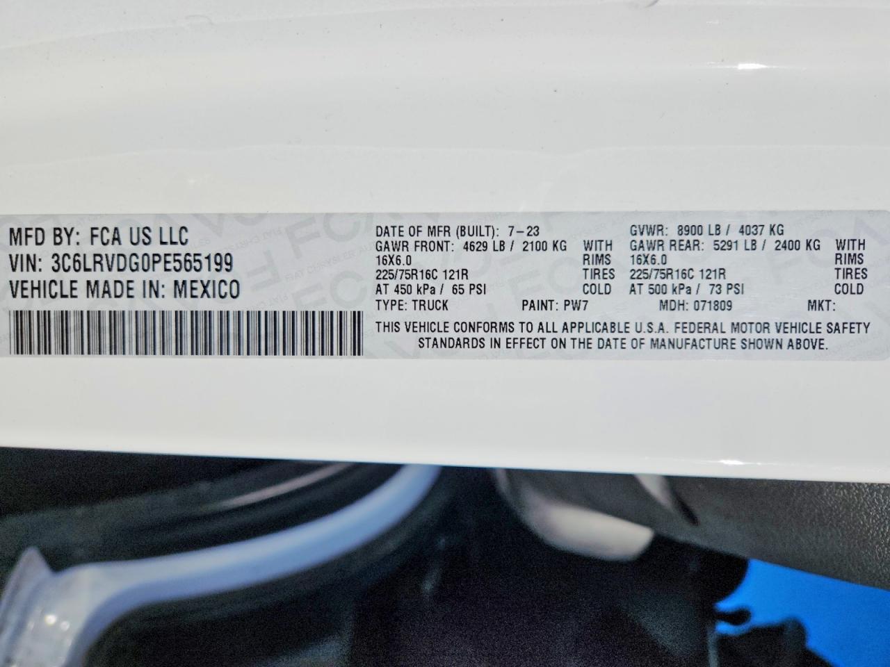 2023 Dodge RAM Promaster 2500 Utility / Service Van