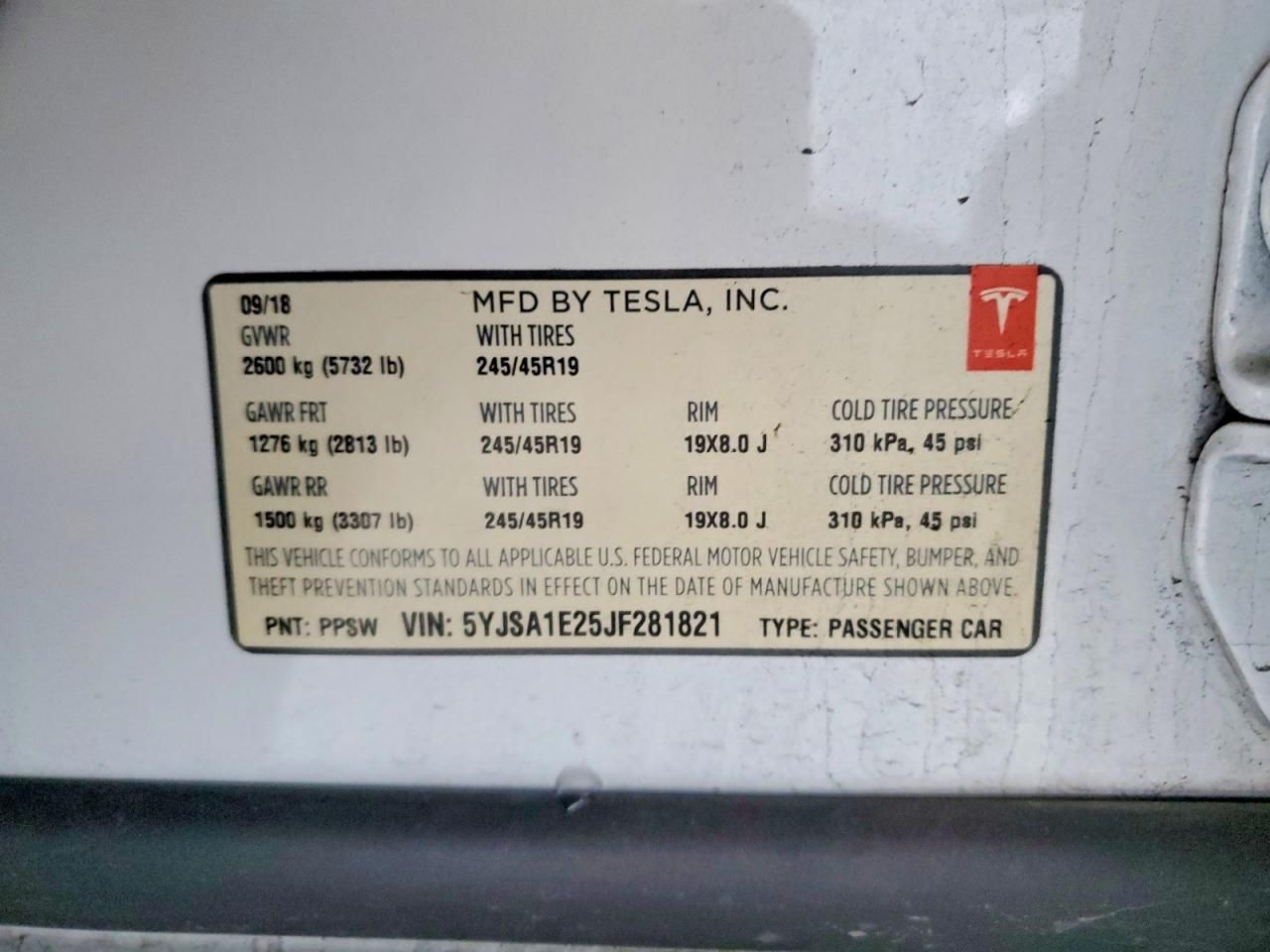 2018 Tesla Model s