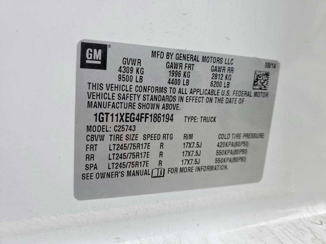 2015 GMC Sierra C2500 Heavy Duty