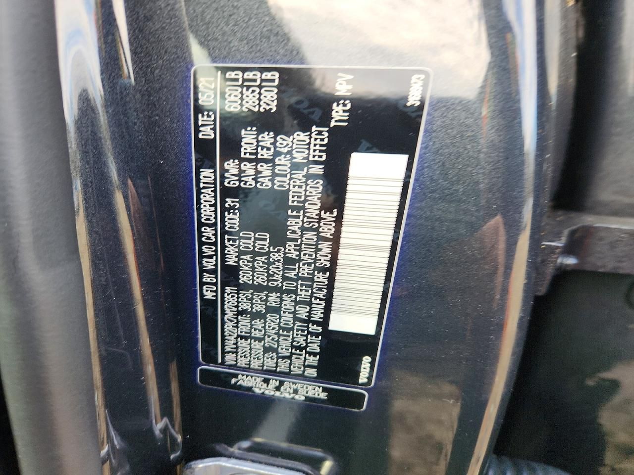 2021 Volvo Xc90 T6 Momentum