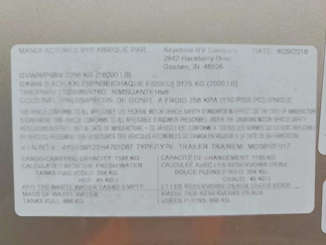 2017 Keystone Montana HI