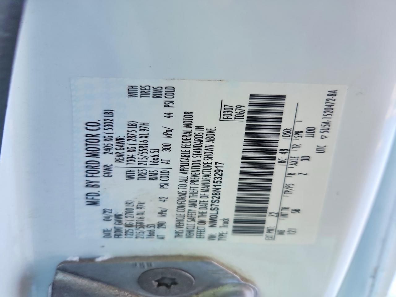 2022 Ford Transit Connect XL