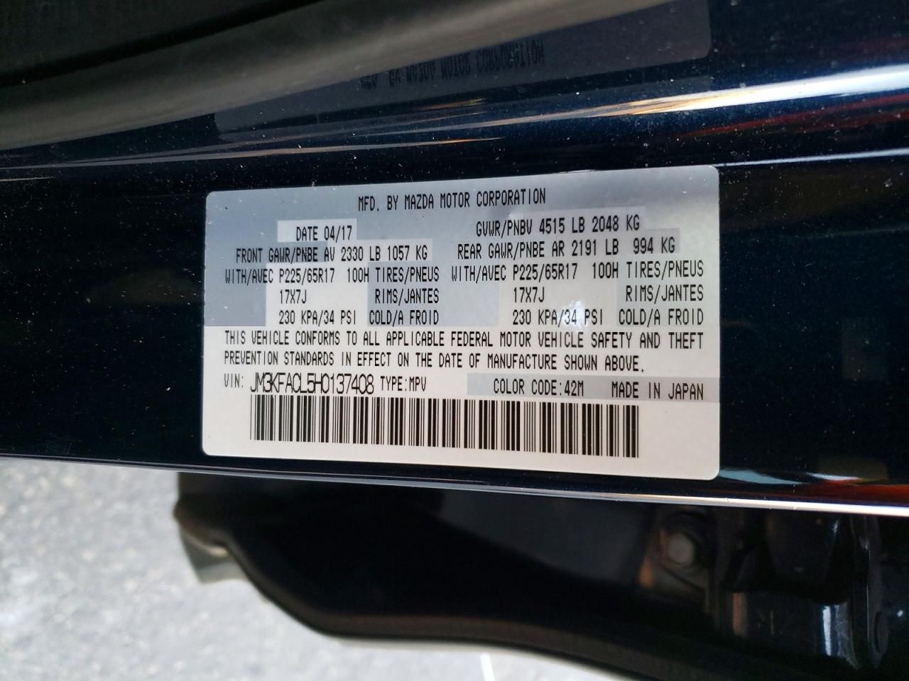 2017 Mazda Cx-5 Touring