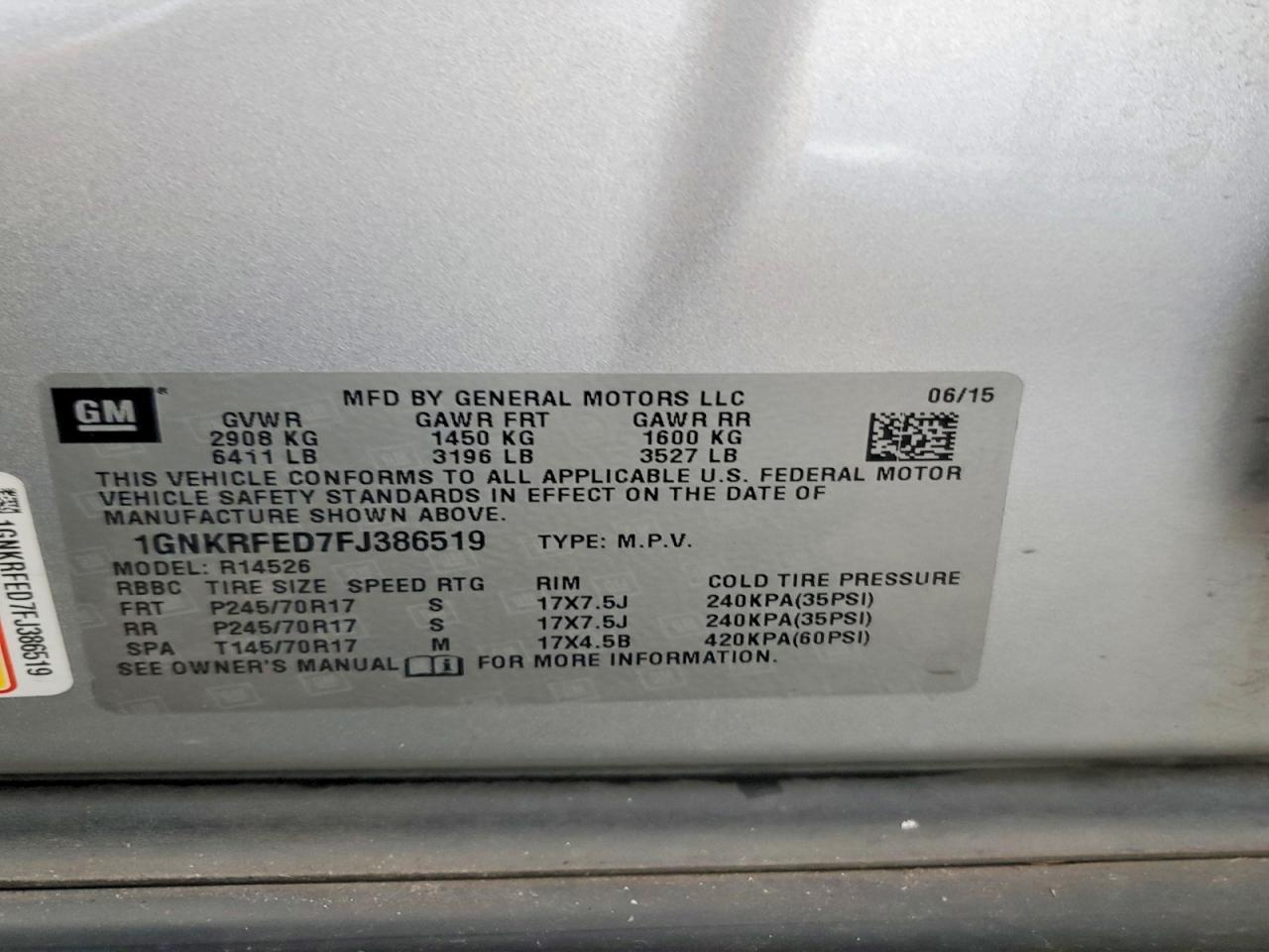 2015 Chevrolet Traverse ls