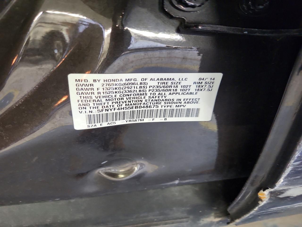 2014 Honda Pilot exl