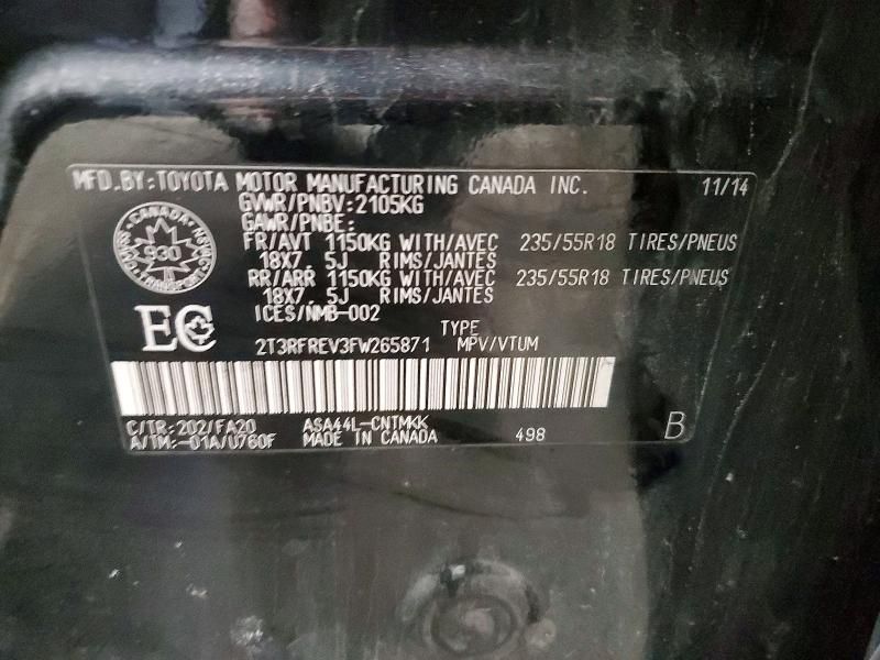 2015 Toyota Rav4 xle