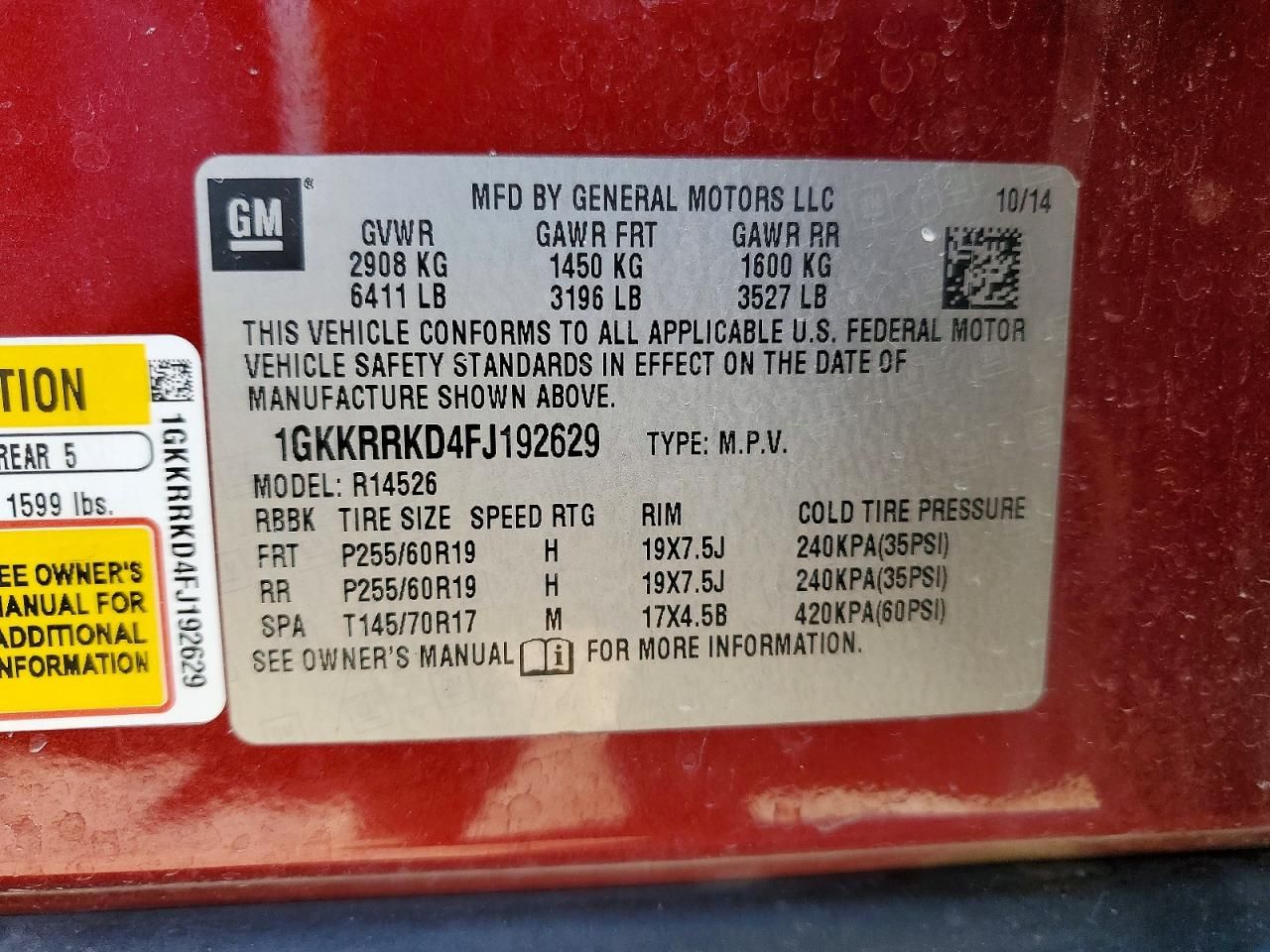 2015 GMC Acadia Slt-1