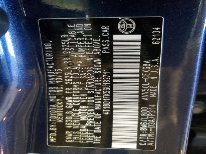 2016 Toyota Camry Hybrid