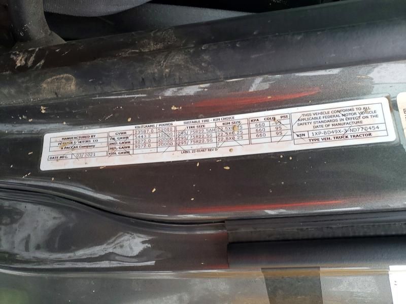 2022 Peterbilt 579 Semi Truck