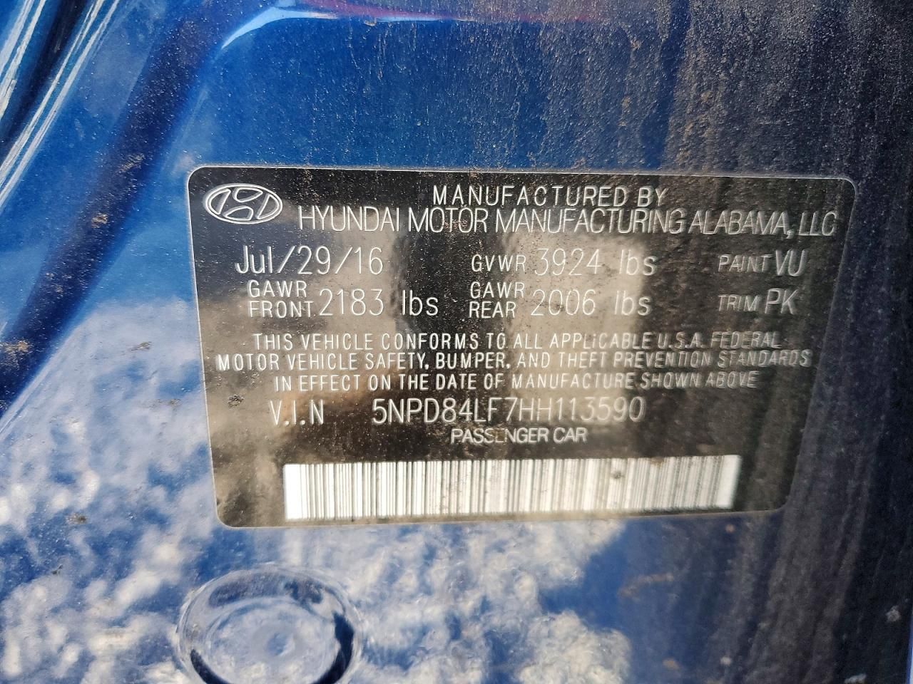 2017 Hyundai Elantra se