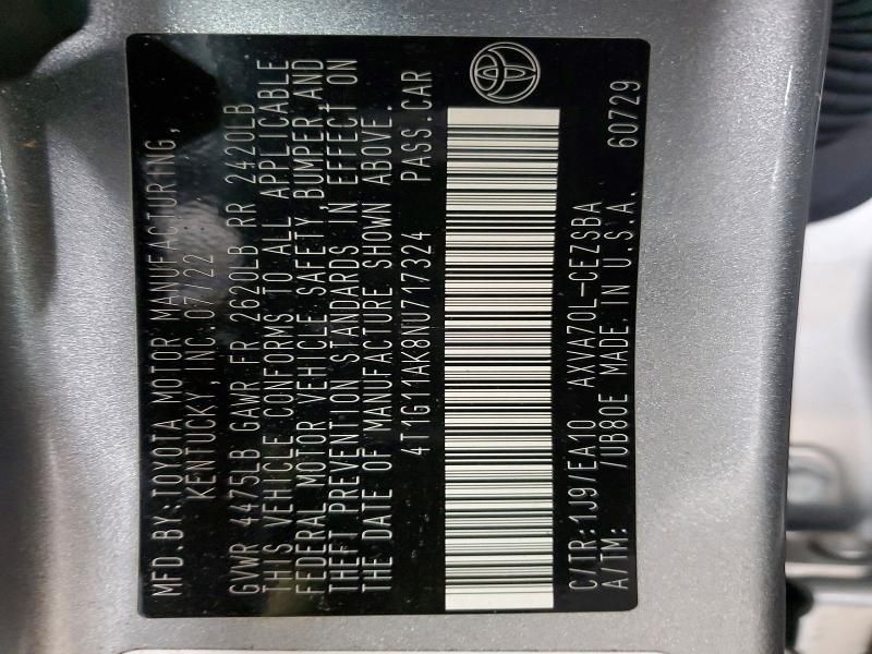 2022 Toyota Camry se