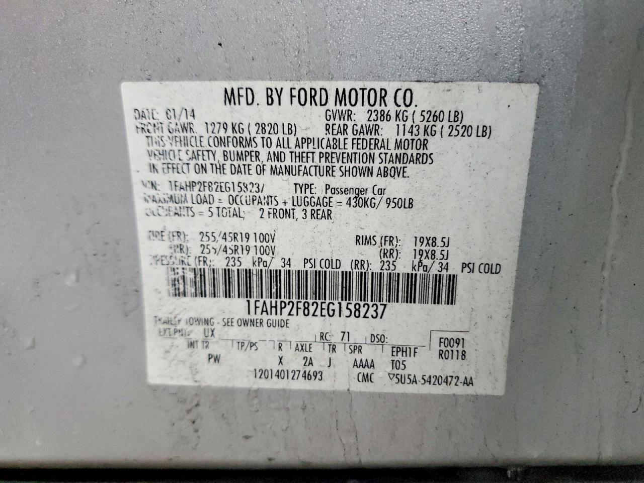 2014 Ford Taurus Limited