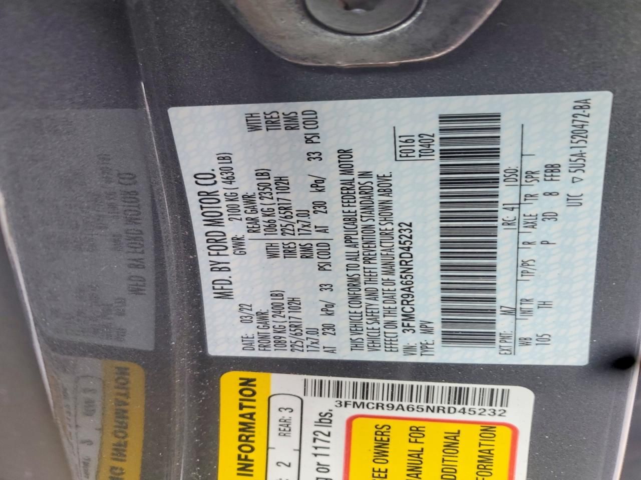 2022 Ford Bronco Sport