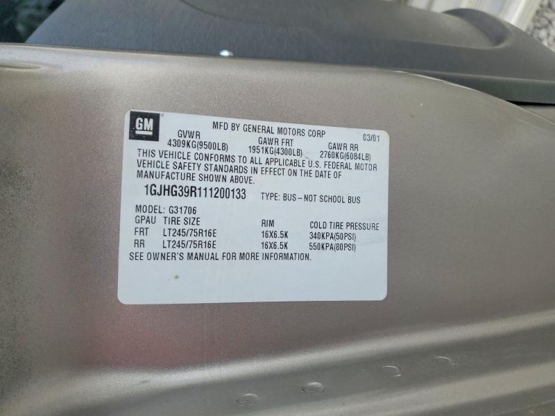 2001 GMC Savana G3500