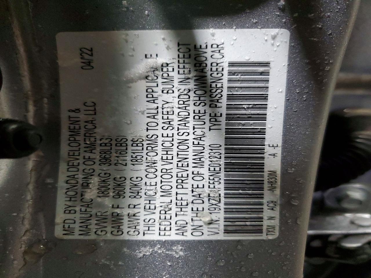 2022 Honda Insight ex