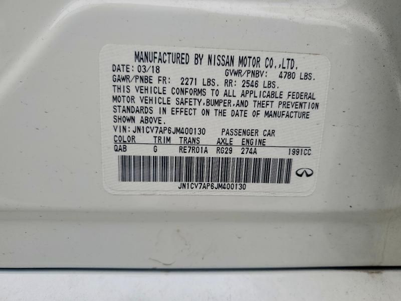 2018 Infiniti Q50 Pure