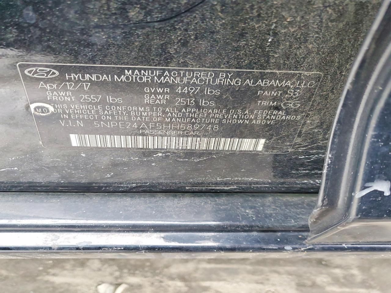 2017 Hyundai Sonata se