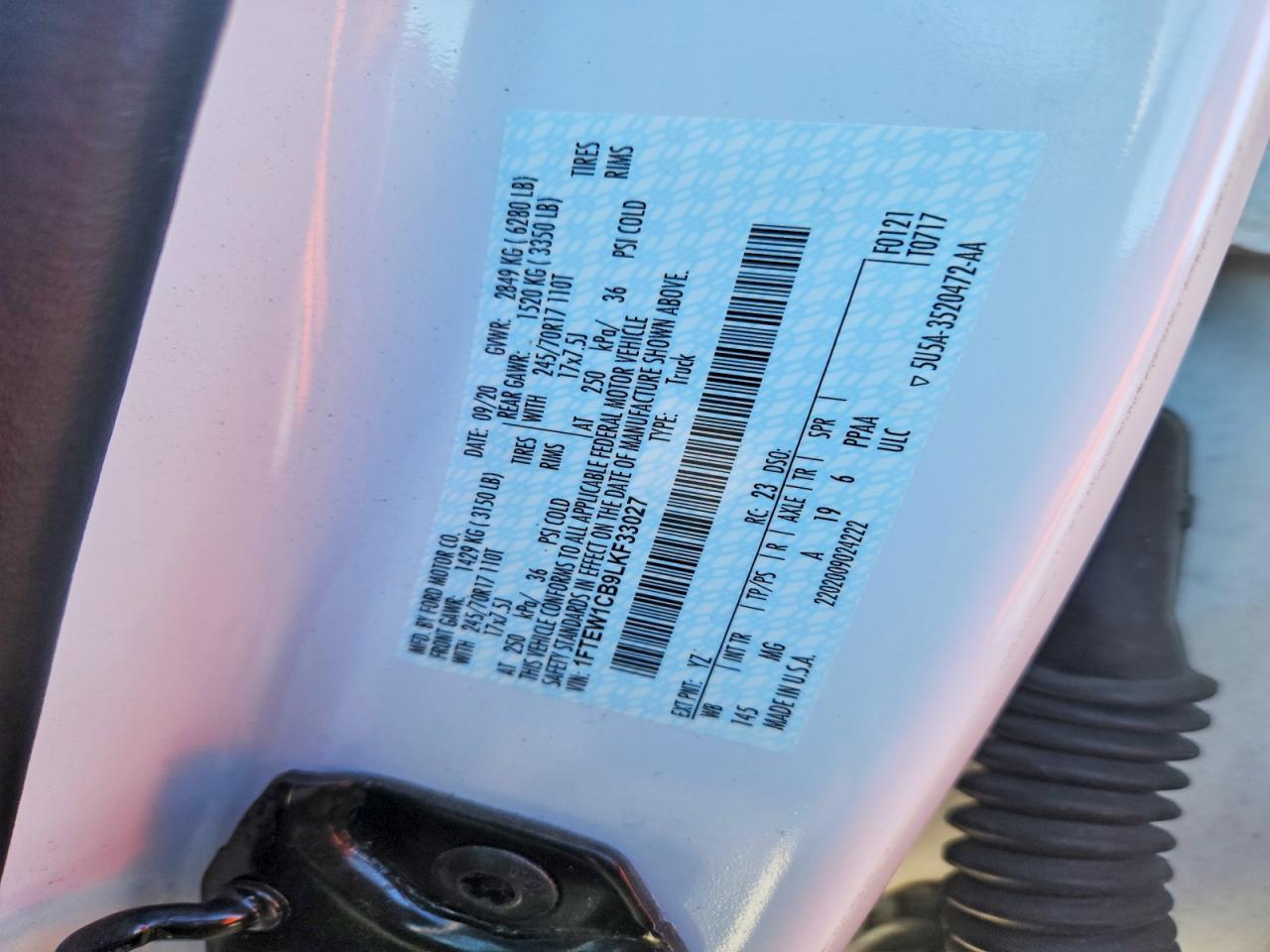 2020 Ford F150 Supercrew