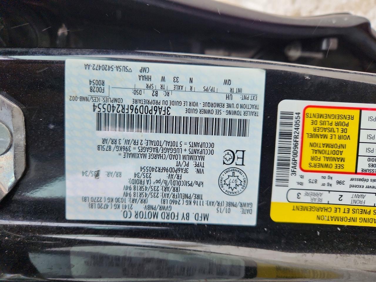 2015 Ford Fusion Titanium