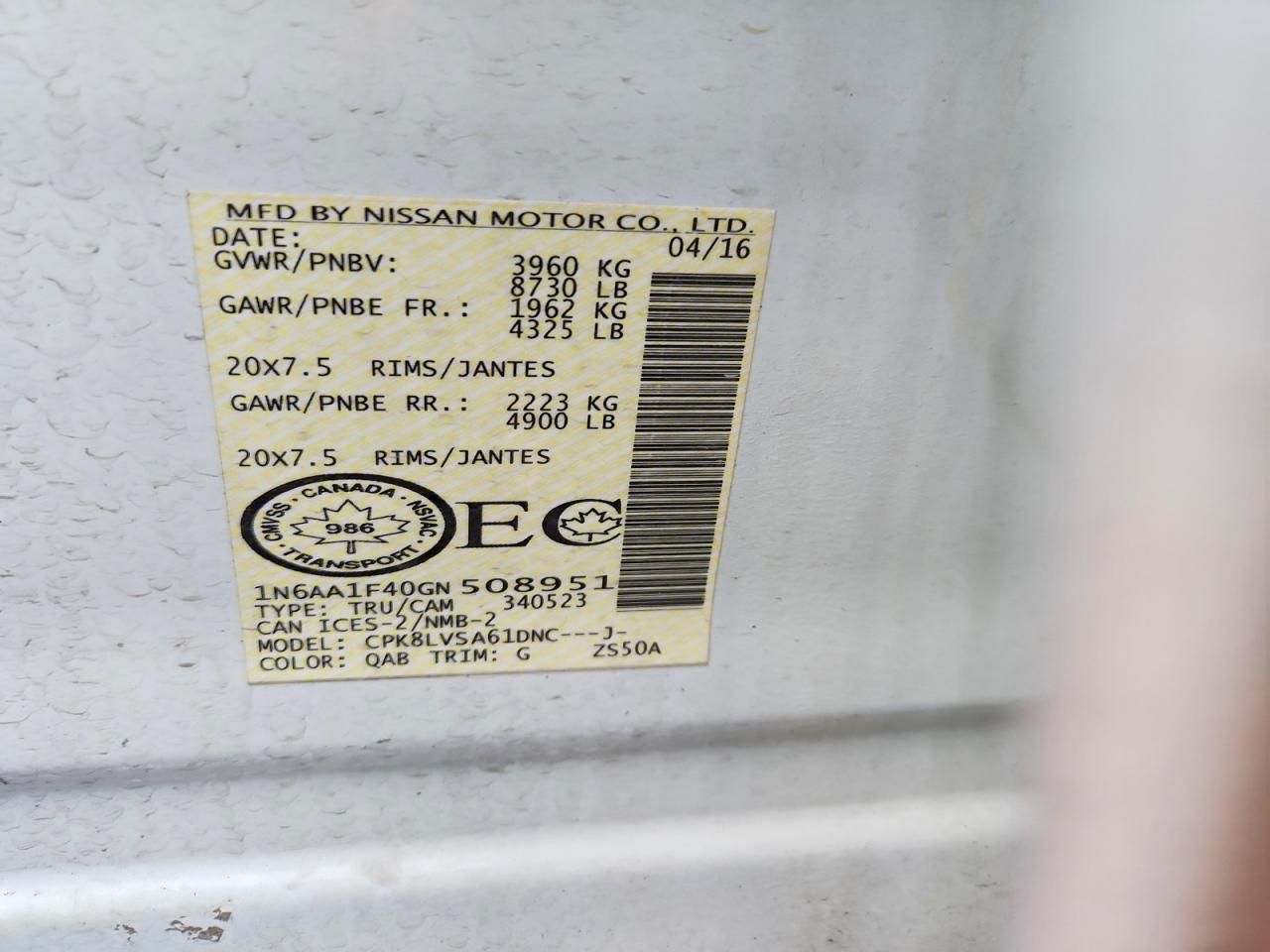 2016 Nissan Titan xd sl