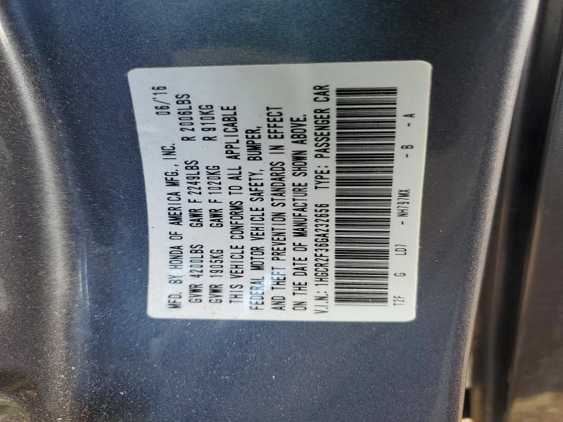 2016 Honda Accord lx