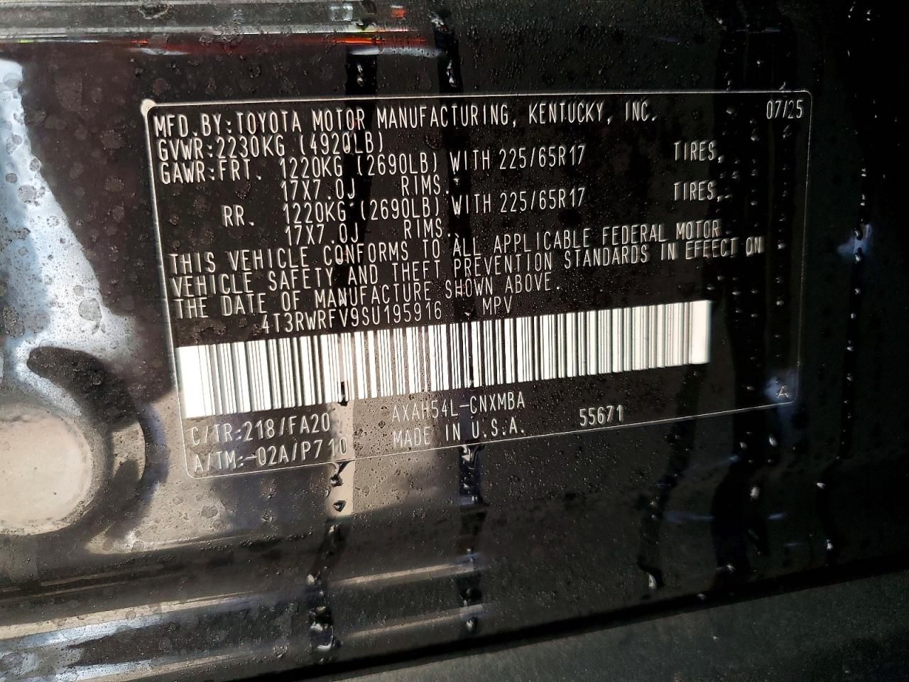 2025 Toyota Rav4 xle