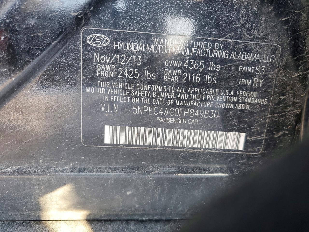 2014 Hyundai Sonata se