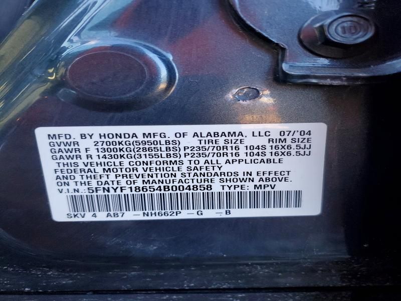 2004 Honda Pilot exl