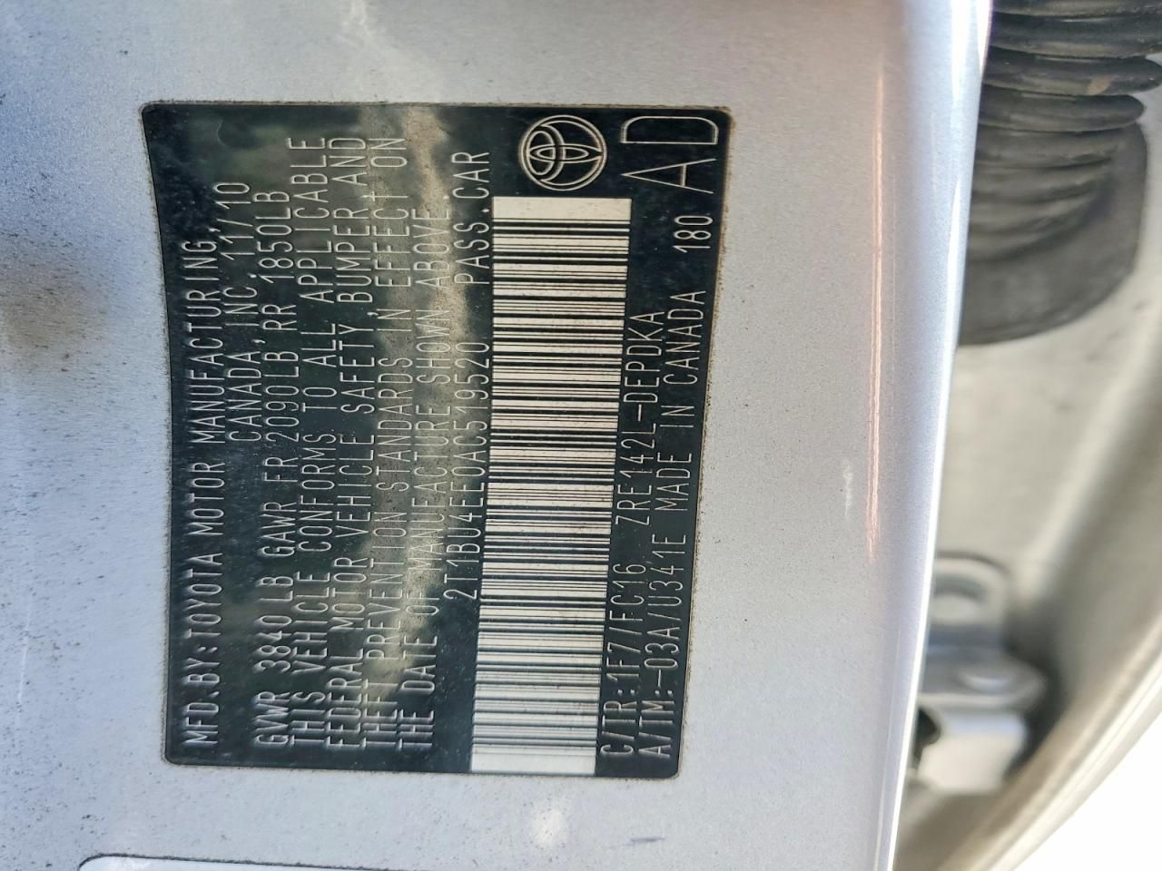 2010 Toyota Corolla Base