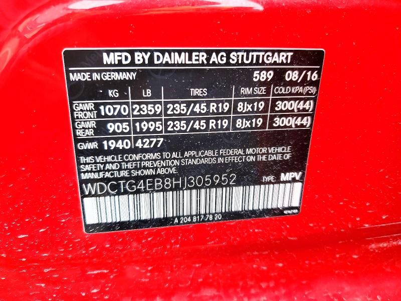 2017 Mercedes-Benz Gla 250