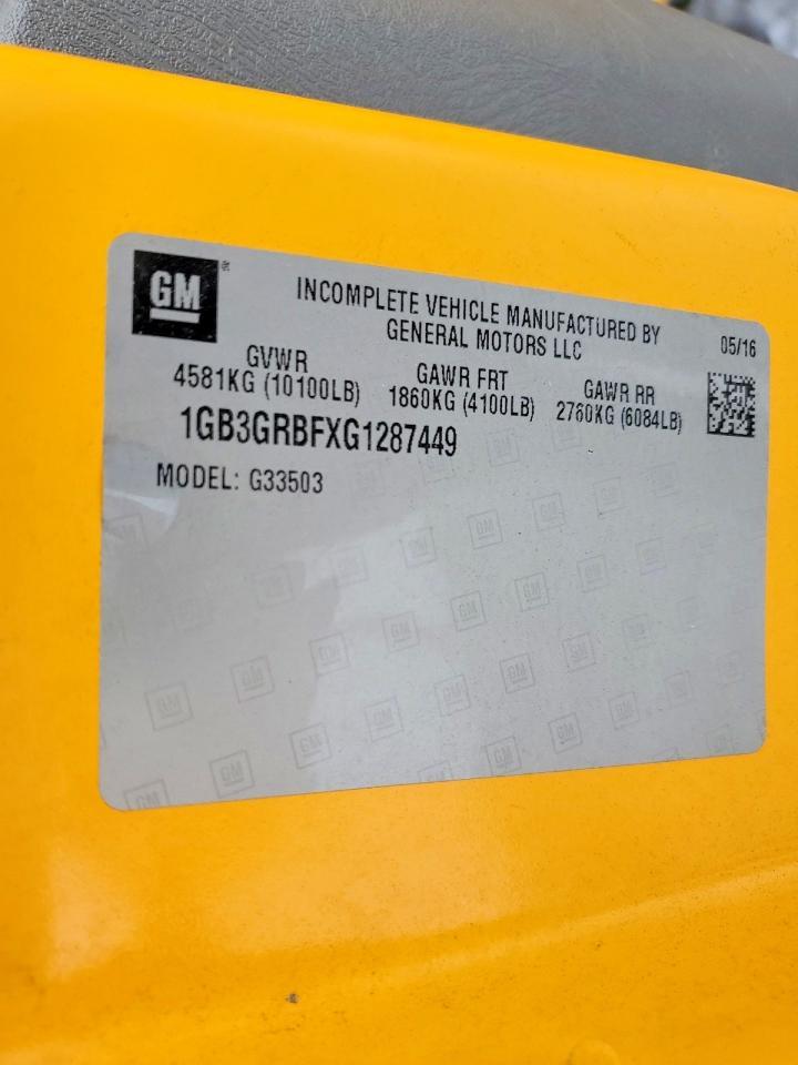 2016 Chevrolet Express School Bus