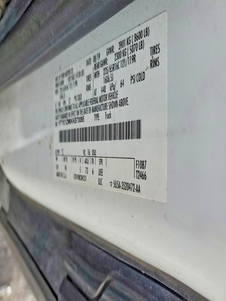 2019 Ford Transit T-150 Utility / Service Van