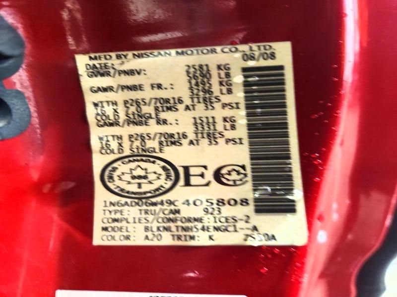 2009 Nissan Frontier King cab se