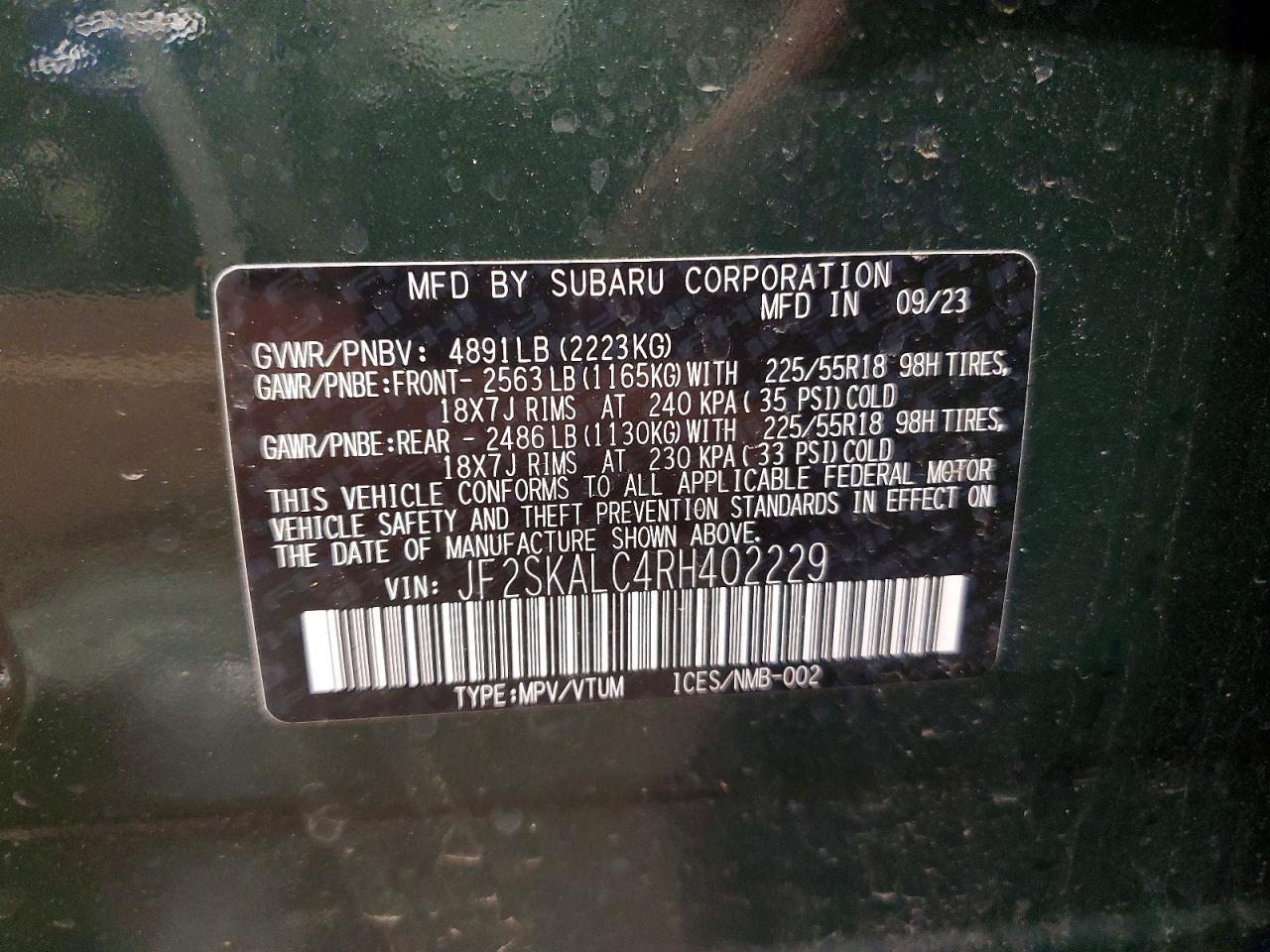 2024 Subaru Forester Limited