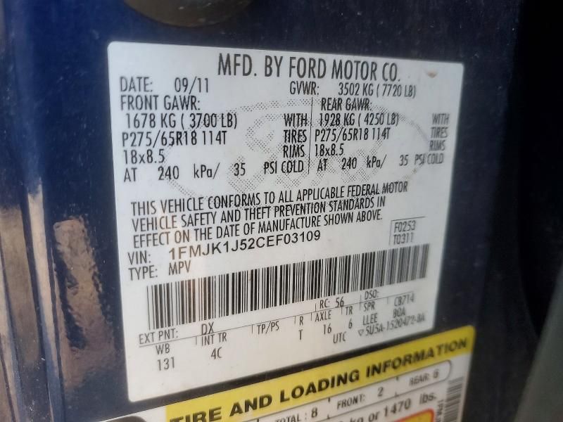 2012 Ford Expedition el xlt