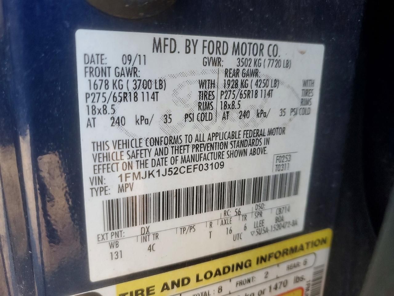 2012 Ford Expedition el xlt